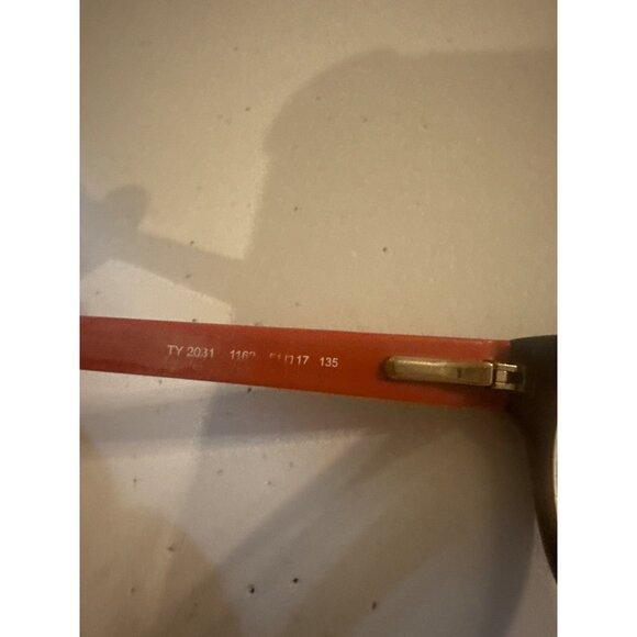 Tory Burch TY 2031 1168 Womens Tortoise & Red Frame Eyeglasses - Picture 3 of 4